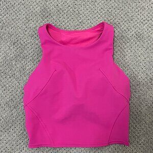 Lululemon Wunder Train Racerback Tank Top, pink, size 4